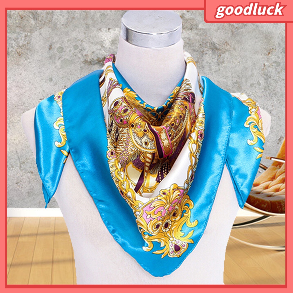 Khăn Choàng Vuông 90x90cm Chất Liệu Lụa Satin