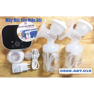 Máy Hút Sữa Điện Đôi DOLPHIN♥️ BẢO HÀNH MÁY 12 THÁNG♥️ Mẫu mới cao cấp hơn, bình chứa cổ rộng dễ sử dụng, hút êm khoẻ