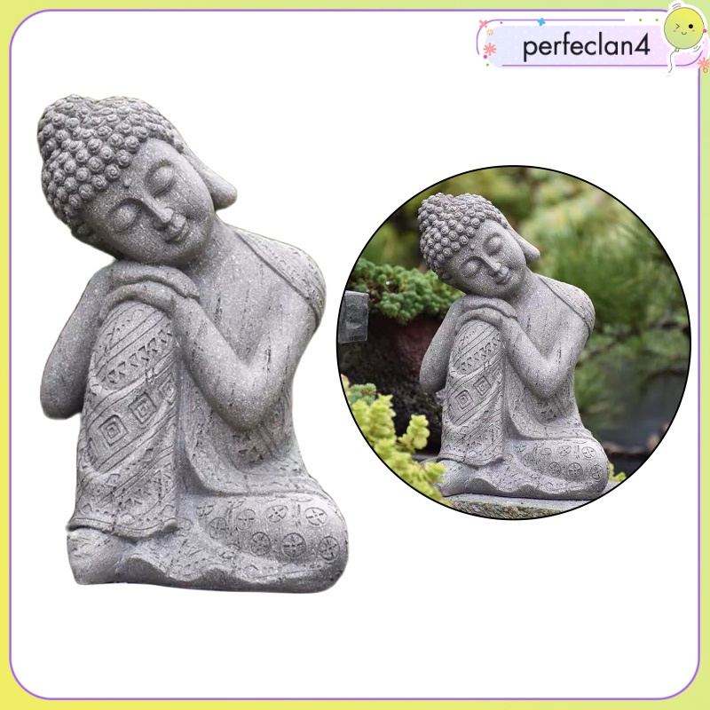 Mô Hình Tượng Phật Bằng Nhựa Resin Để Bàn Trang Trí Sân Vườn 4