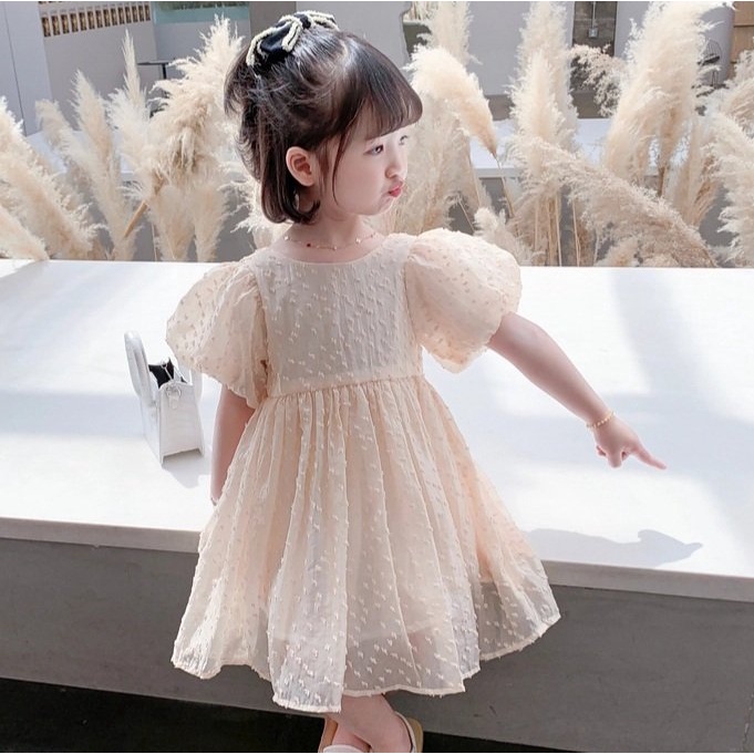 Váy đầm công chúa 2 dây cho bé gái từ 8-20kg