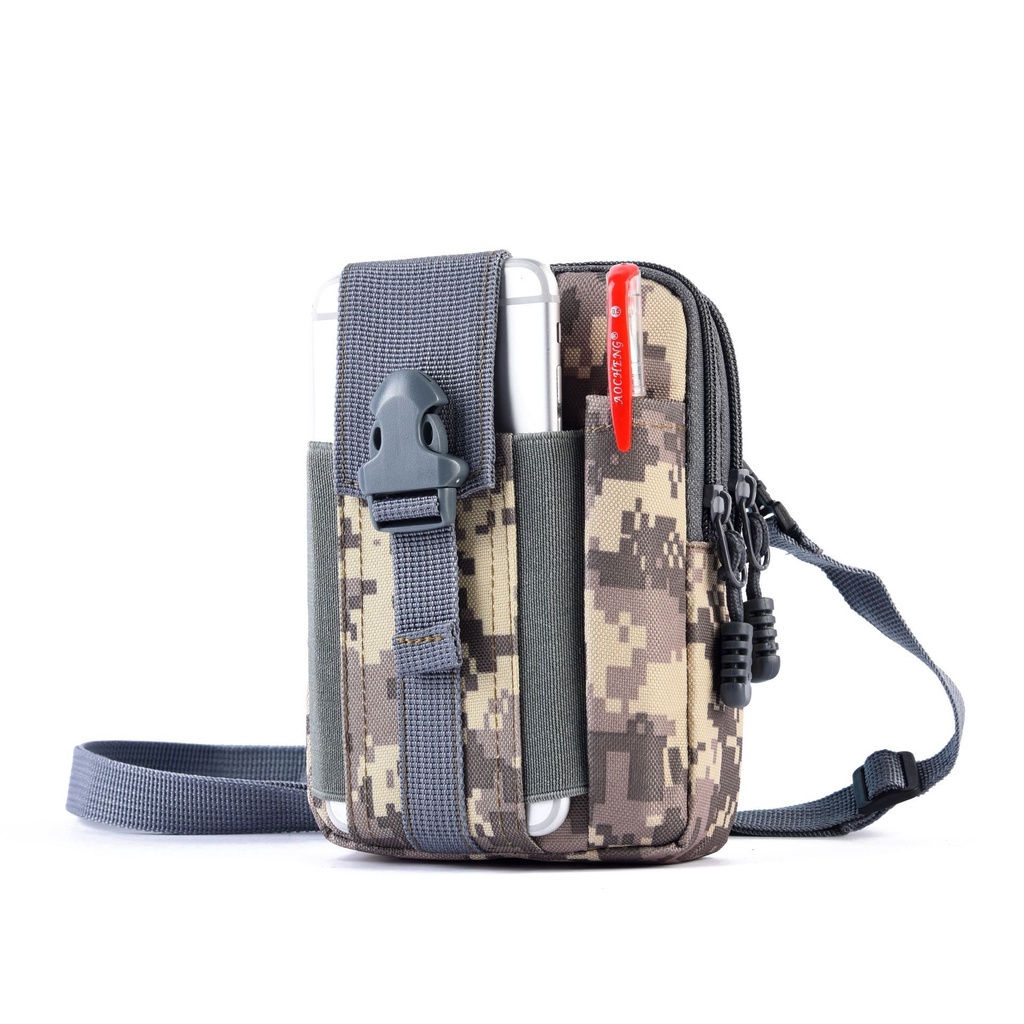 Túi Đeo Hông Gắn Thắt Lưng Tiện Dụng Đi Phượt Có Dây Đeo Vai 85K