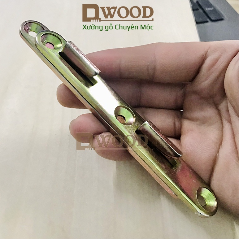 Bộ Pát Sắt Giường Dwood: Sắt Dày Bảy Màu Liên Kết Ngầm Chịu Lực 128x17x4mm