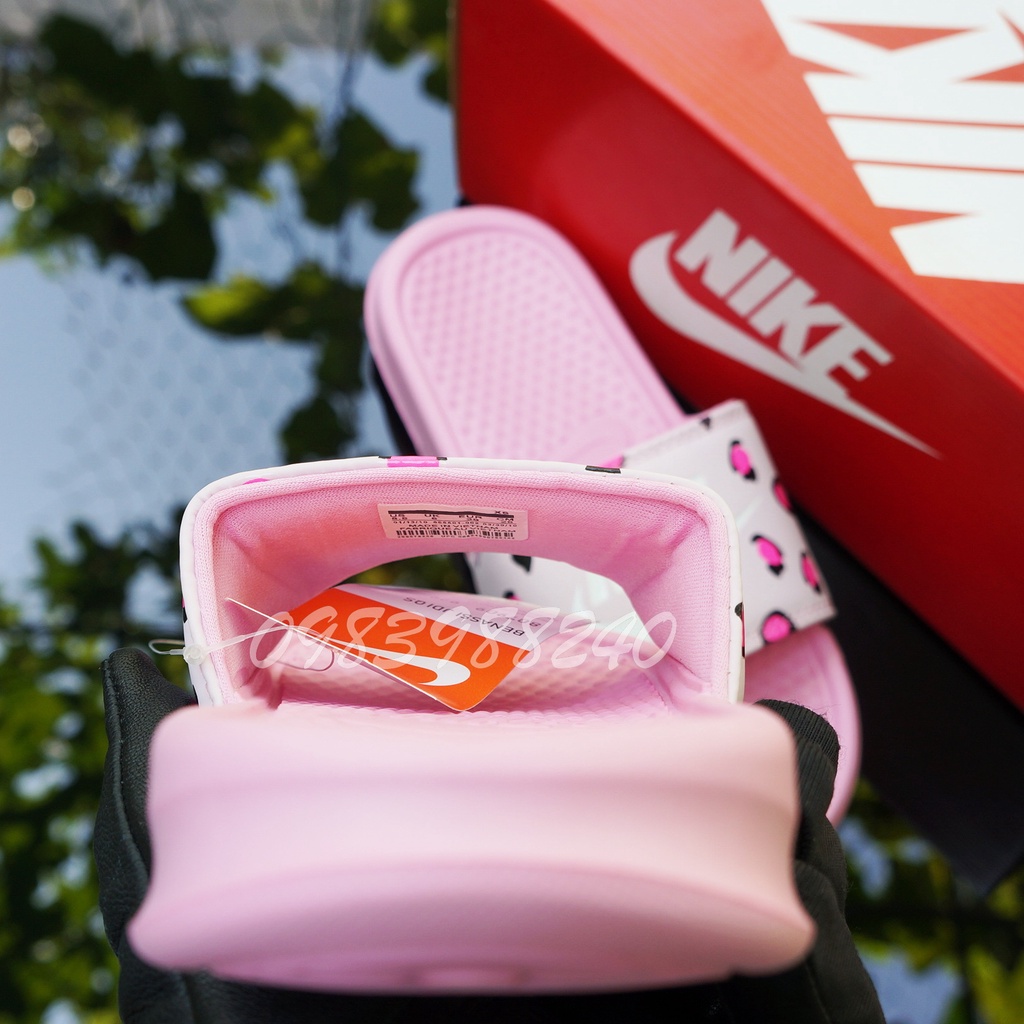 Dép Nike Nk FREE SHIP + hộp hãng + siêu cấp hàng VNXK loại 1.1 báo hồng unisex hot trend quai bản ngang nữ. BH Slippers