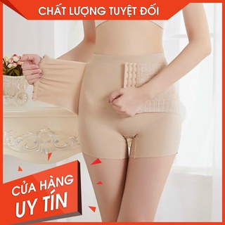 Quần đùi gen nịt bụng lưng cao, quần gen cài khuy mặc váy hàng cao cấp