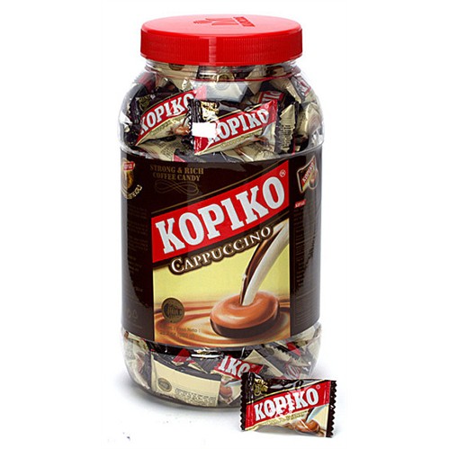 Kẹo KOPIKO Cappuchino (Kẹo cà phê sữa) Hũ 600g