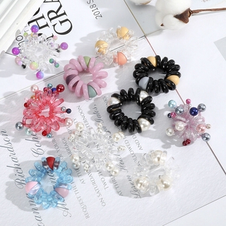 Dây buộc tóc dạng lò xo xoắn ốc hợp thời trang