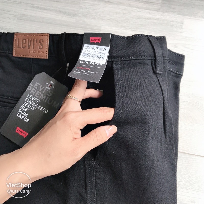 Quần bò dài nam trung niên túi chéo dáng thụng chất co giãn hàng cao cấp Levi’s đẹp | BigBuy360 - bigbuy360.vn