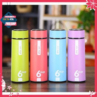 Bình nước ❣️free ship ❣️ bình nước thủy tinh 2 lớp 6oup 450ml