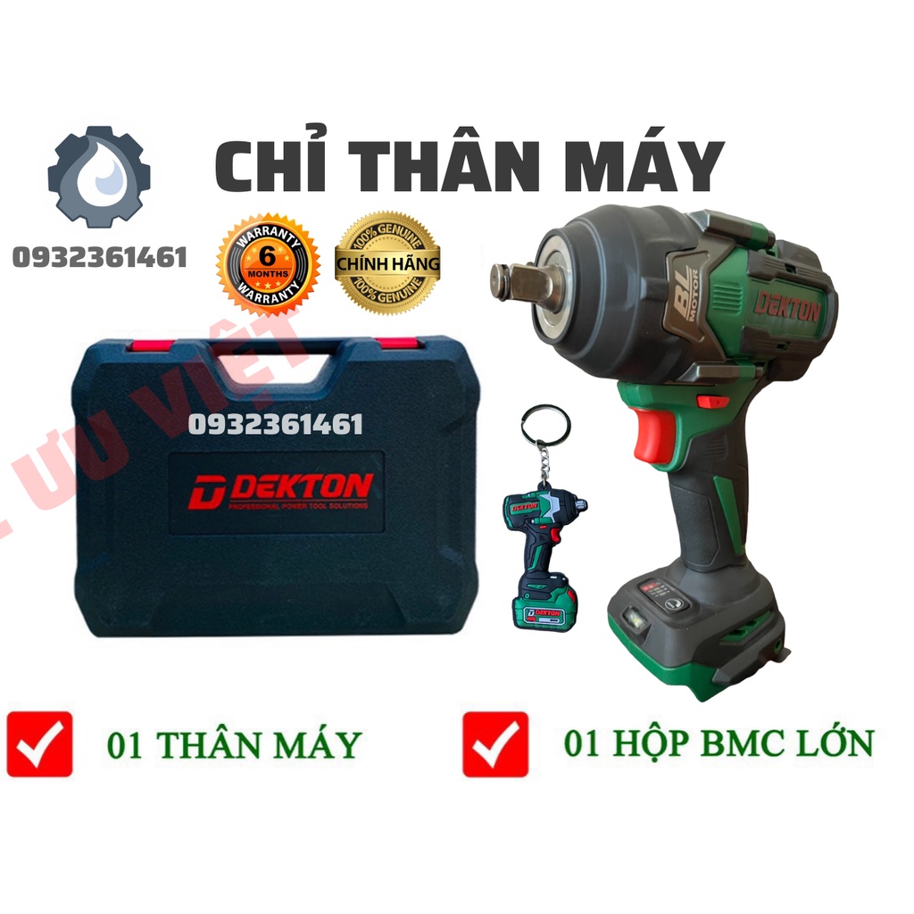 Máy siết Bulong 750nm Dekton M21-IW750N cùng chân pin makita BẢO HÀNH 6 THÁNG GIÁ TỐT