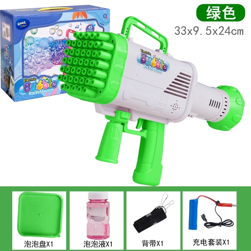 Máy tạo bong bóng xà phòng 69 nòng trẻ em Súng bắn bong bóng xà phòng đồ chơi cho bé