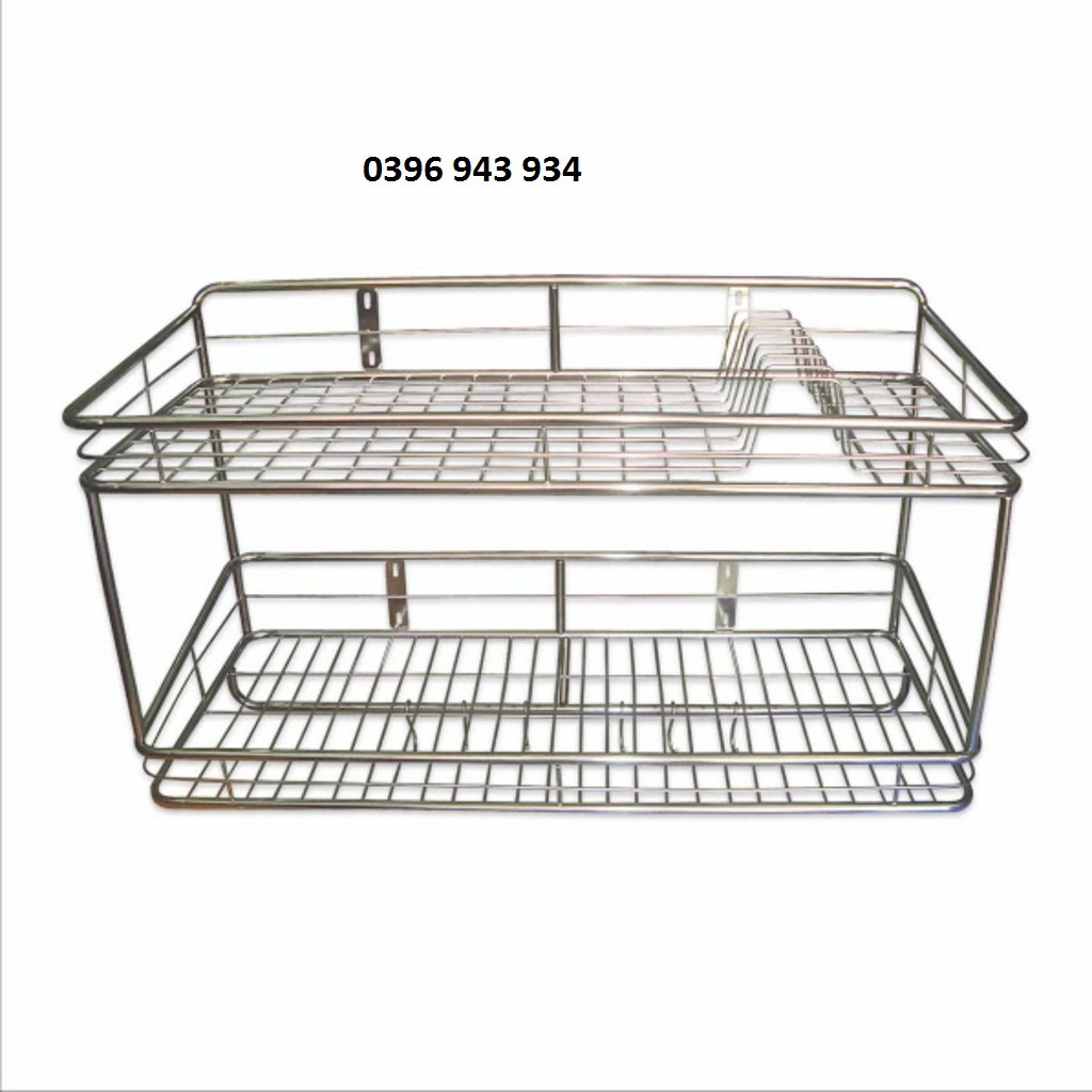 Kệ inox 2 tầng 30*60cm