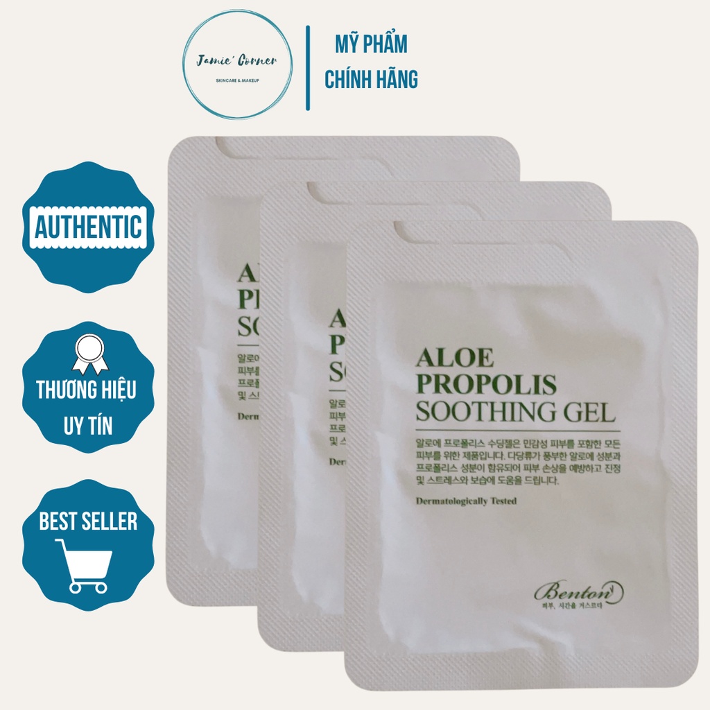 Gel dưỡng ẩm phục hồi làm dịu da chiết xuất lô hội và keo ong Benton Aloe Propolis Soothing Gel