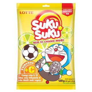 Thanh Hoá - Kẹo Lotte Suku Suku hương chanh muối 120g