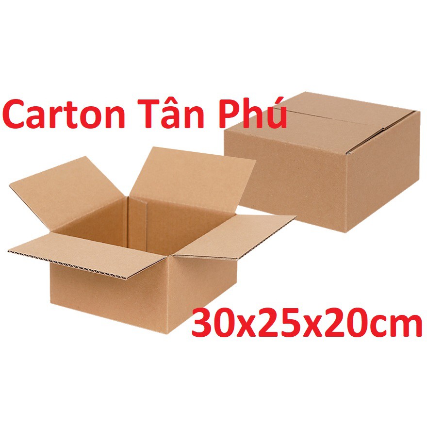 SIÊU RẺ 50 hộp 30x25x20 - hộp carton 3 lớp tiện lợi
