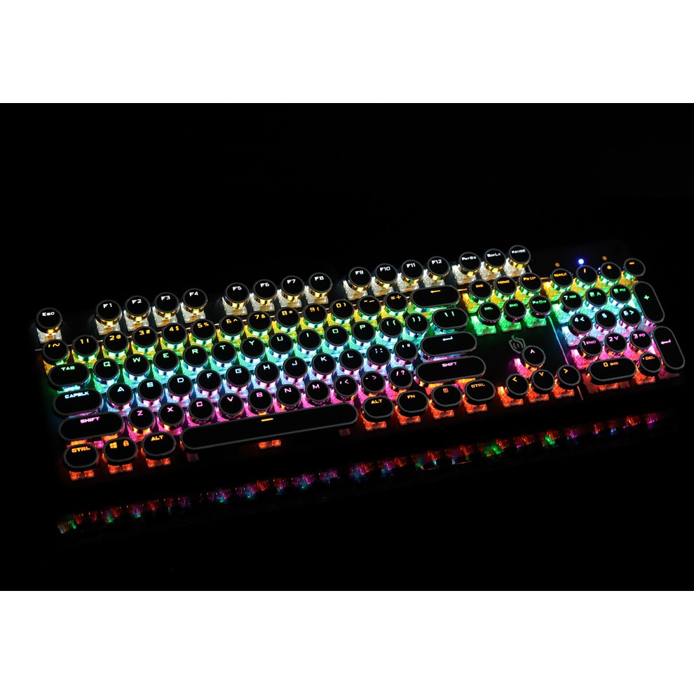 Bàn Phím Cơ Blue Switch HP GK400Y Phím Tròn Mạ Bạc - Hơn 20 Chế Độ Led Tùy Chỉnh ( Đen , Trắng ) | BigBuy360 - bigbuy360.vn