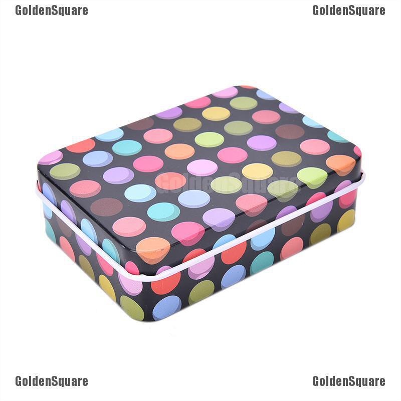 Hộp Thiếc Mini Hình Chữ Nhật Đựng Đồ Dùng Tiện Lợi