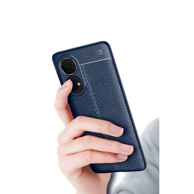 Ốp Điện Thoại Da PU Viền TPU Dẻo Kiểu Doanh Nhân Sang Trọng Cho Huawei P50 Pro P50e P40 Pro Plus P20 P30 Pro Mate 40 30 20 Pro