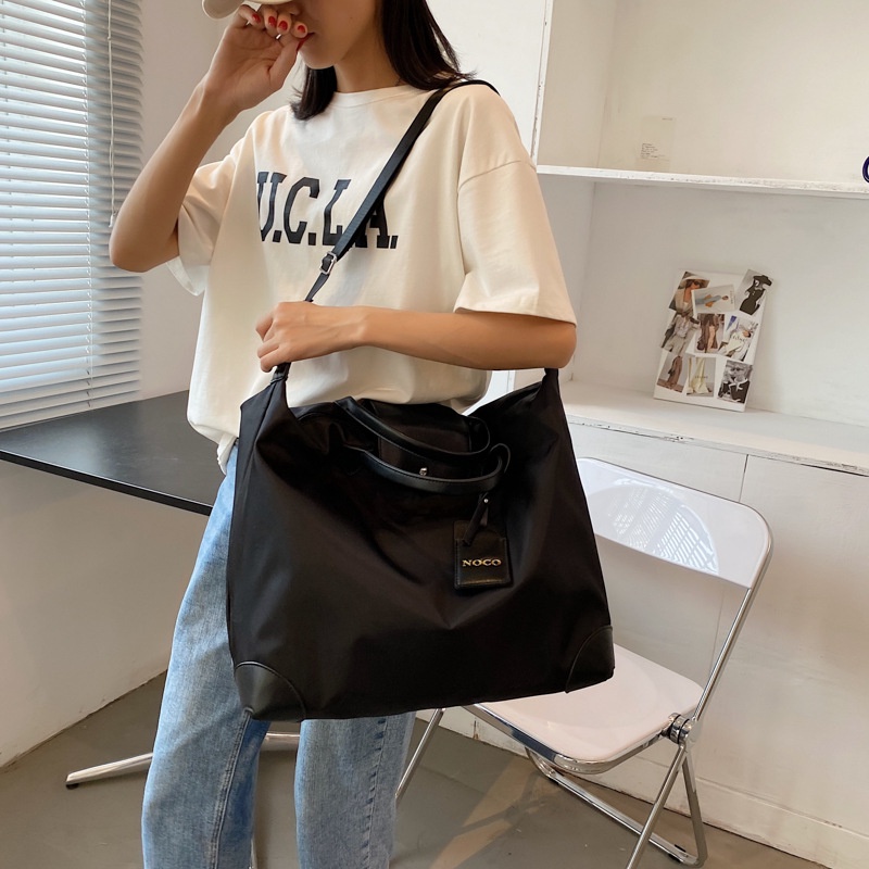 Túi xách LEACAT bằng nylon chống thấm nước kiểu dáng đơn giản thời trang cho nữ