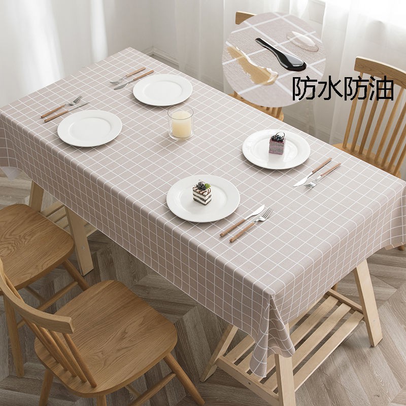Bán trước◐◈☏Khăn trải bàn không thấm nước, chống dầu, đóng cặn, cà phê nhà hàng gia đình dùng một lần, PVC hì