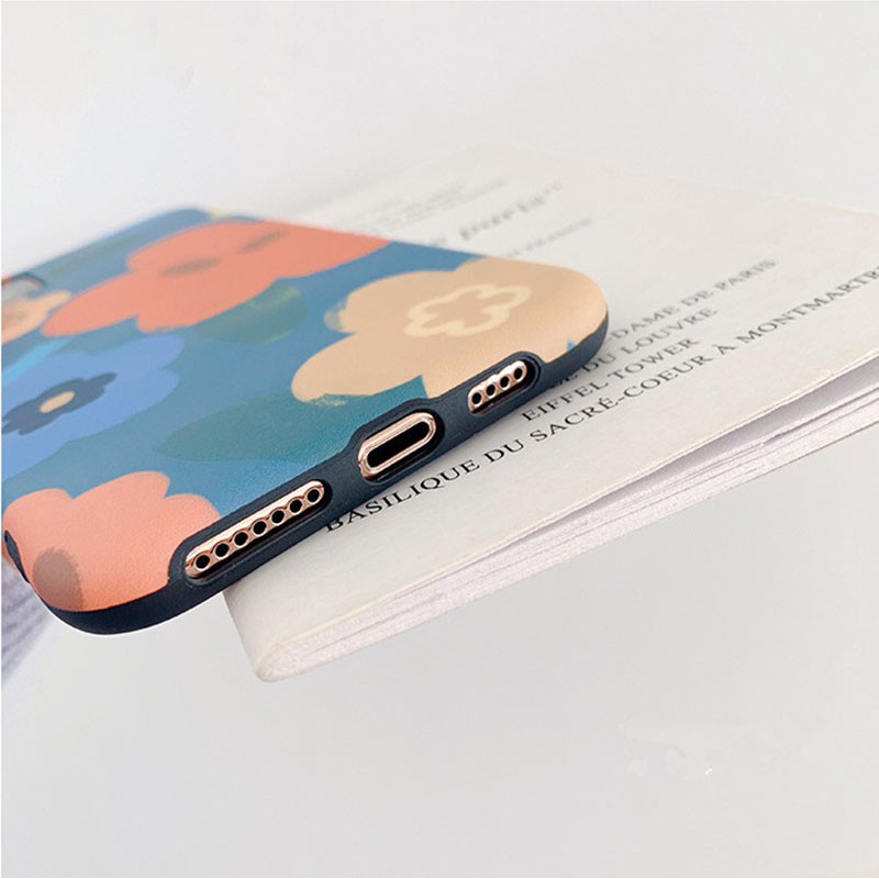 Ốp iPhone Họa Tiết Hoa Xanh iPhone 7/8/7Plus/8Plus/X/Xs Max/11/11 Pro/11 Pro Max - ốp iphone