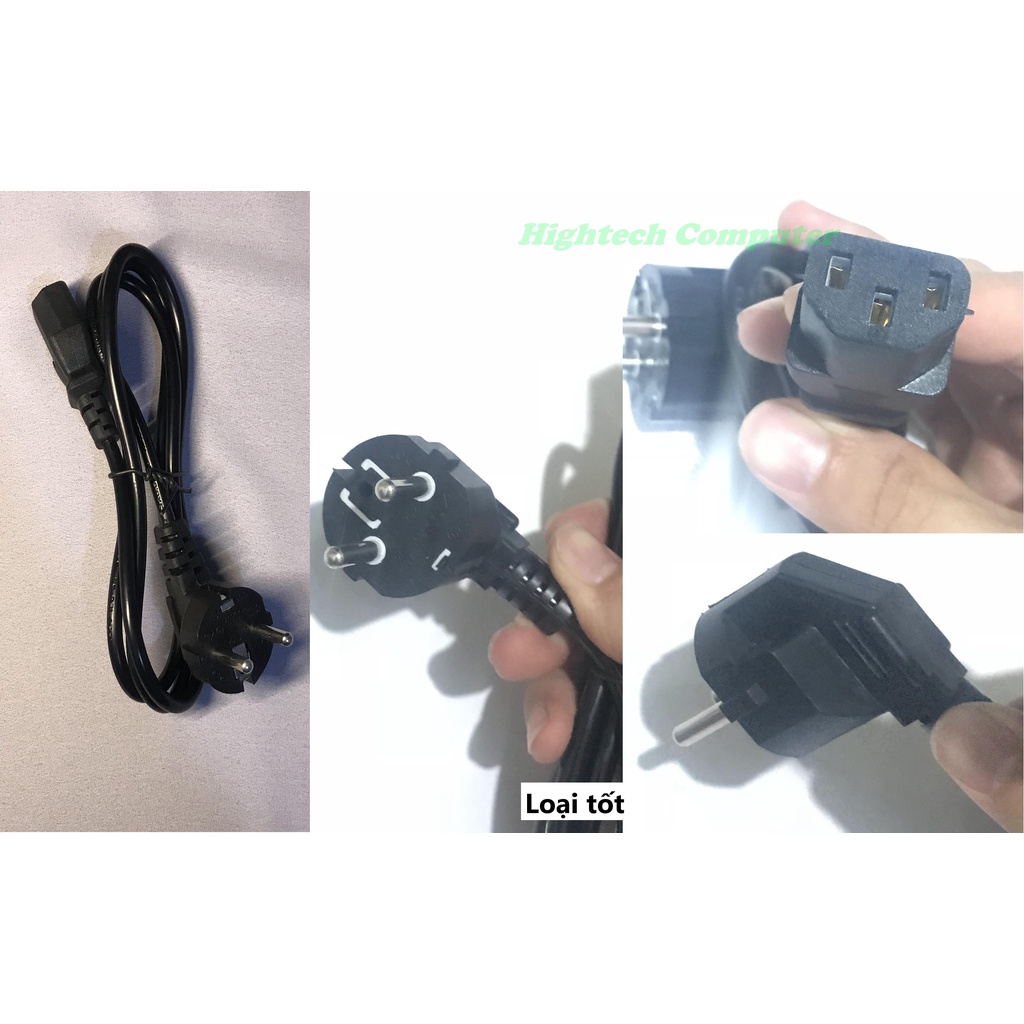Dây nguồn Máy tính, Laptop, Máy in, Màn hình, TV, Nồi cơm điện - Dây to 1m2-1m6