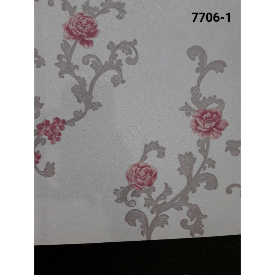 Giấy Dán Tường Hàn Quốc FLORIA Decor phòng ngủ, phòng khách siêu xinh khổ 1.06 x 15.6 m