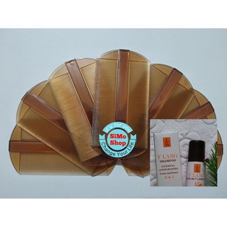 Khi mua 2 Lược chải chấy chí bằng nhựa trong hổ phách mini