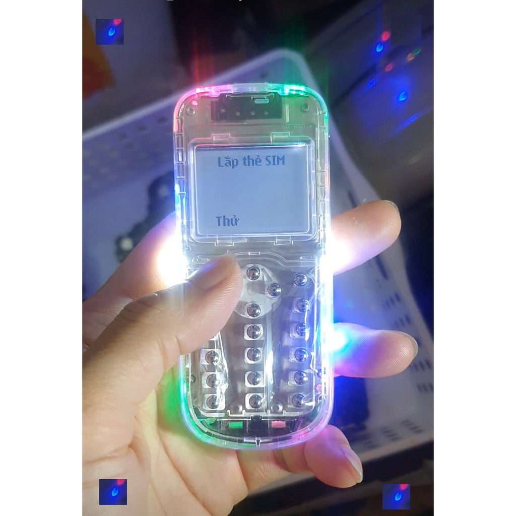 Điện thoại Nokia 1202 độ LED Phím Bi 10 Bóng Nháy Theo Đèn Bàn Phím Siêu Độc
