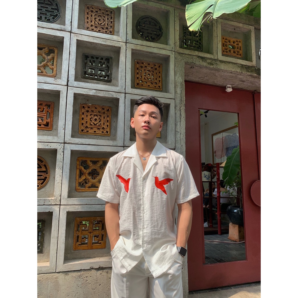 ÁO SƠ MI TAY NGẮN SPRING BIRDS MÙA TẾT