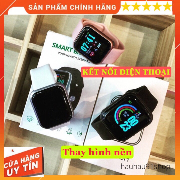 Đồng Hồ Thông Minh Y68 Phù Hợp Cả Nam Và Nữ Nhiều Màu Thay Được Hình Nền Đo Nhịp Tim Kết Nối Với Điện Thoại Bh 12 Tháng