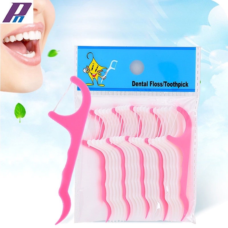 Hộp 50 Tăm Chỉ nha khoa bảo vệ răng miệng chống sâu răng, tăm chỉ nha khoa