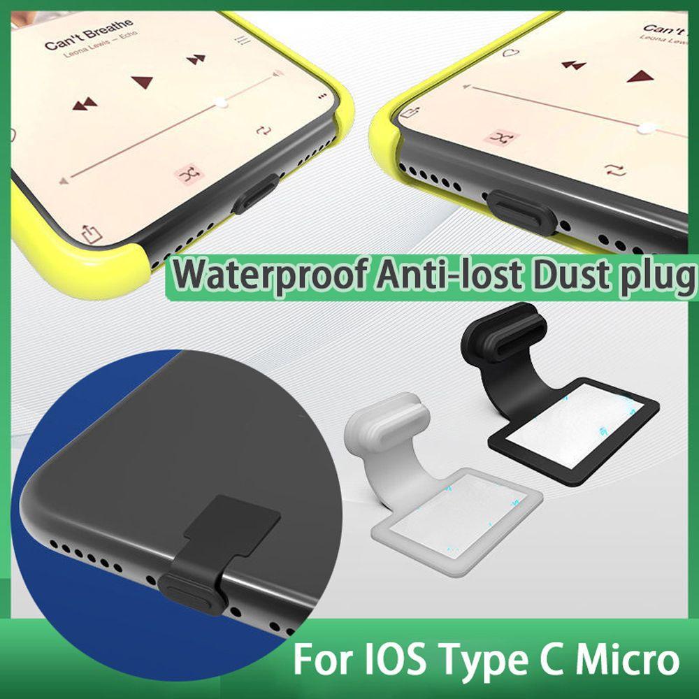 Nút Bịt Cổng Sạc USB Type C Chống Bụi / Mất / Mất Bằng Silicon Cho Điện Thoại