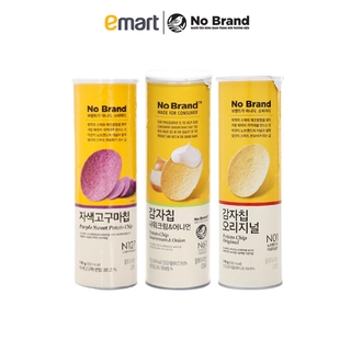 [Combo] Bộ 3 Snack Khoai Tây No Brand Vị Truyền Thống + Vị Hành Tây Kem Chua + Khoai Lang Tím Lon 160g - Emart VN