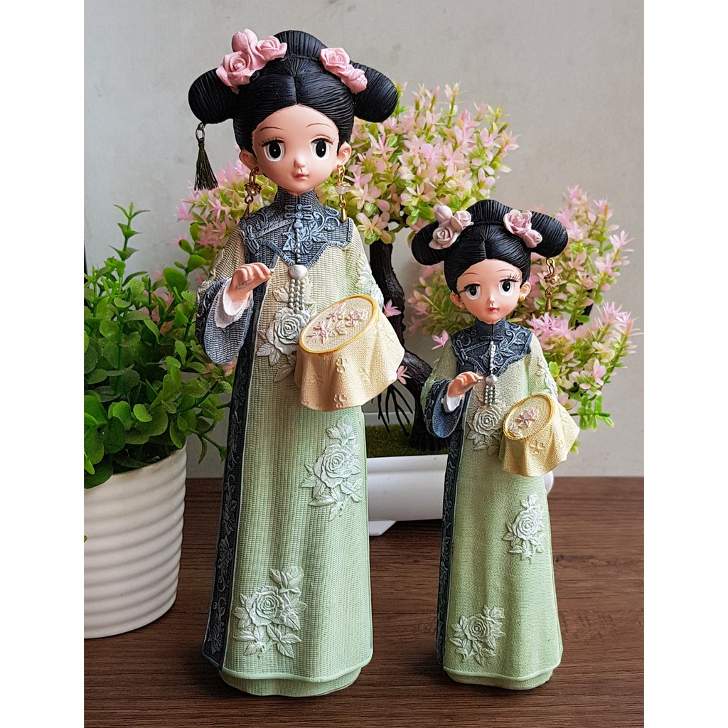 (4 mẫu) Tượng chibi thiếu nữ cổ trang mẫu 02