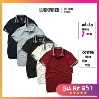 Áo thun nam cổ bẻ, áo polo nam cổ bẻ ar luckymen