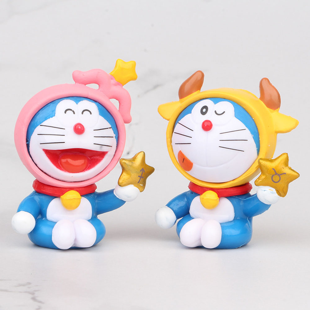 Set 12 Mô Hình Đồ Chơi Nhân Vật Doraemon Xinh Xắn