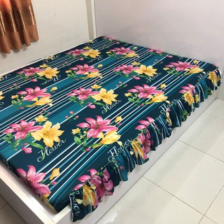 Drap nệm 1m2x2m THUN LẠNH có rèm phủ
