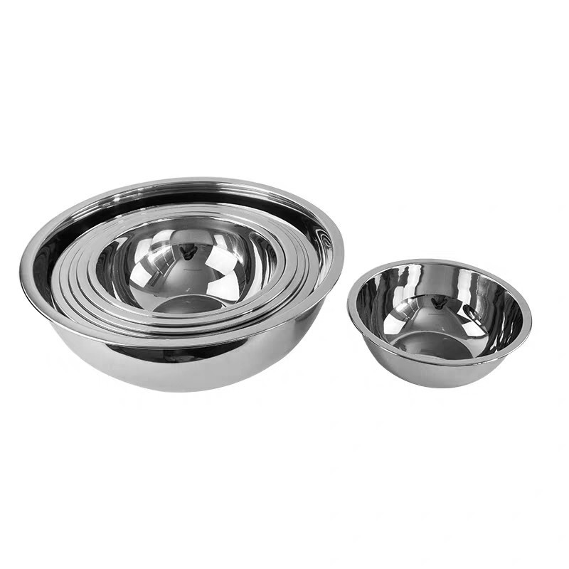 Bộ 5 thau rổ inox siêu bền, không rỉ, tiện dụng giúp sang gian bếp