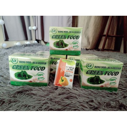 [NGOT10PTT][Rẻ Vô Địch] 1 gói Rong nho Green Food cao cấp nở ra rong nho tươi Organic Hàng công ty check