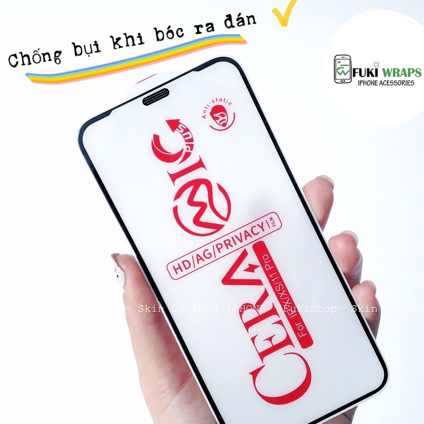 Kính Cường Lực Nano Dẻo Chống Bụi Màn Loa Full Màn Dành Cho 13prm , 12prm , 11prm , xsm , 7p - FukiShop