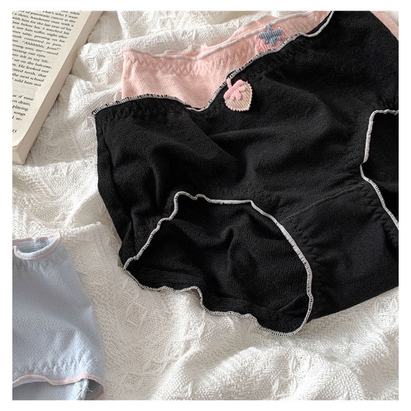 Set 2 Quần Lót Nữ In Hình Quả Dâu Dễ Thương