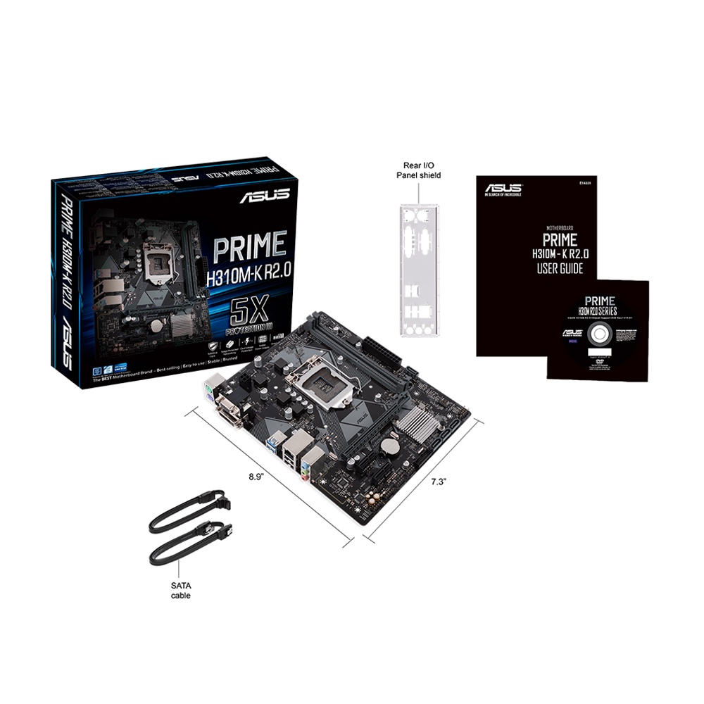 Mainboard ASUS Prime H310M-Kr2.0 (LGA-1151 | DDR4 2666/2400/2133 MHz up to 32G | HDMI | USB 3.0 | Cổng Sata 6Gb)