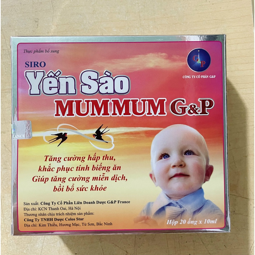 Yến sào Mum mum G&P 20 ỐNG