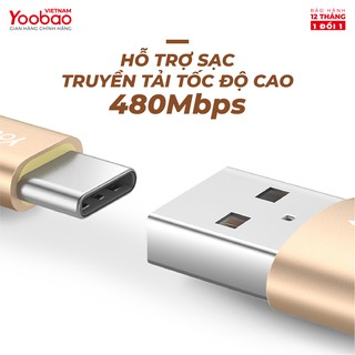 DÂY SẠC USB TYPE C VỎ BỌC DÙ YOOBAO YB-415C