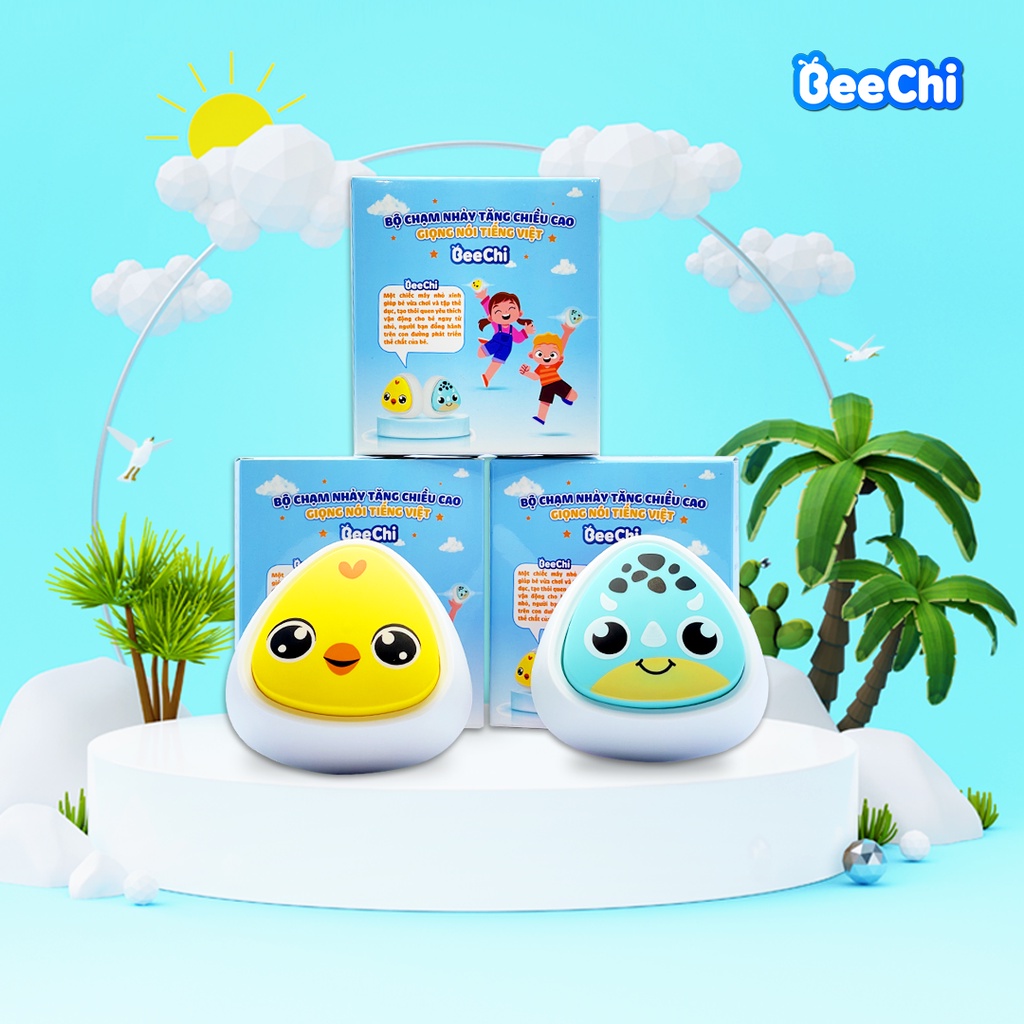Bộ Chạm Nhảy Tăng Chiều Cao BeeChi Giọng Nói Tiếng Việt Cảm Biến Phát Sáng