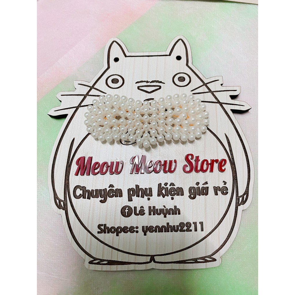 Ảnh MeowMeow+Chọn Mẫu Kẹp Đính Giả Ngọc Phong Cách HÀn Quốc