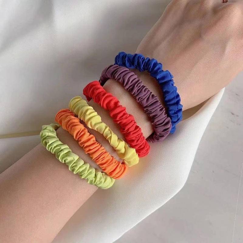 Set 6 Dây Cột Tóc LULULEMON chính hãng Màu Cầu Vồng/Đồng Hồ/Cầu Vồng Đa Năng Tiện Dụng Tập Thể Thao/Yoga
