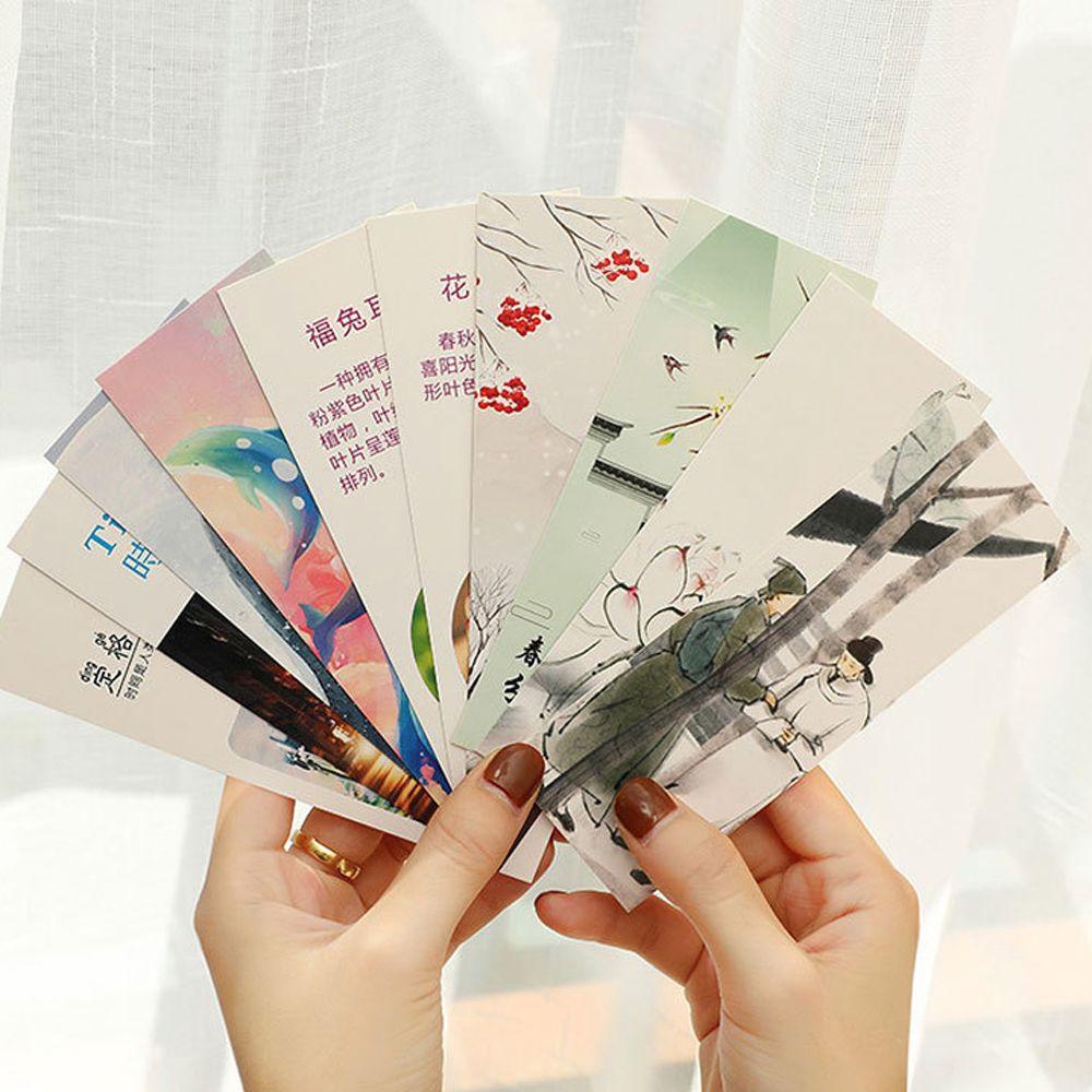 Kẹp Sách Hình Cây Hoa Trung Quốc Bằng Giấy Kích Thước Nhỏ Gọn