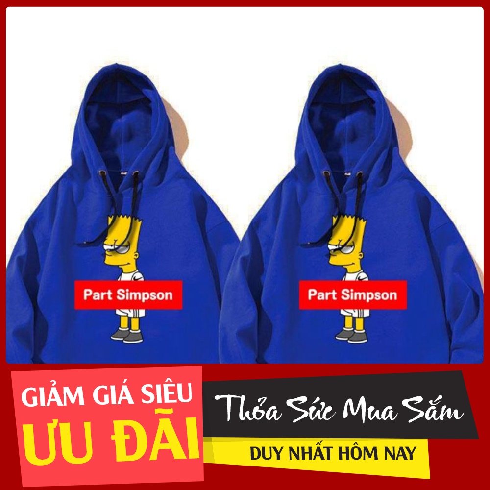 Áo hoodie Part Simpson cực ngầu cho bé 5 đến 15 tuổi