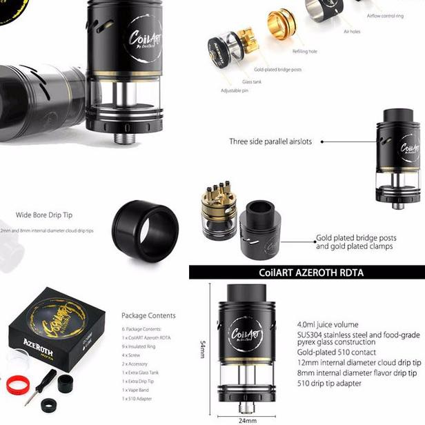 Azeroth Rdta 24 mm 4.0ml Chất Lượng Cao